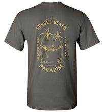 Load image into Gallery viewer, DoTicesShoal Boat Sunset Beach T-Shirt