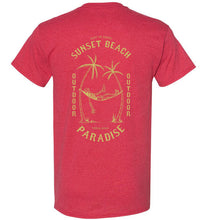 Load image into Gallery viewer, DoTicesShoal Boat Sunset Beach T-Shirt