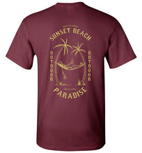 Load image into Gallery viewer, DoTicesShoal Boat Sunset Beach T-Shirt