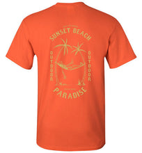 Load image into Gallery viewer, DoTicesShoal Boat Sunset Beach T-Shirt