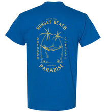 Load image into Gallery viewer, DoTicesShoal Boat Sunset Beach T-Shirt