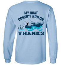 Load image into Gallery viewer, DoTicesShoal Boat Doesn't Run on Thanks long sleeve