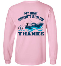 Load image into Gallery viewer, DoTicesShoal Boat Doesn't Run on Thanks long sleeve