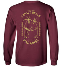 Load image into Gallery viewer, DoTicesShoal Boat Sunset Beach Long Sleeve