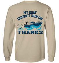 Load image into Gallery viewer, DoTicesShoal Boat Doesn't Run on Thanks long sleeve