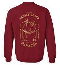 Load image into Gallery viewer, DoTicesShoal Boat Sunset Beach Sweatshirt