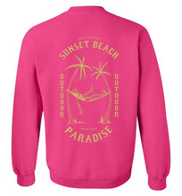 Load image into Gallery viewer, DoTicesShoal Boat Sunset Beach Sweatshirt