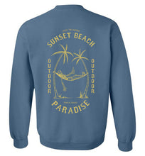 Load image into Gallery viewer, DoTicesShoal Boat Sunset Beach Sweatshirt