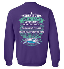 Load image into Gallery viewer, DoTicesShoal Marry a Girl Sweatshirt design