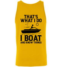 Load image into Gallery viewer, DoTicesShoal Tank Top I boat and know things