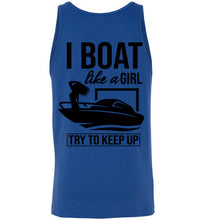 Load image into Gallery viewer, DoTicesShoal Tank Top I boat like a girl