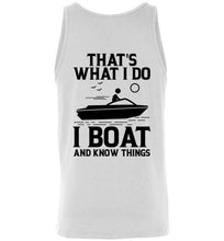 Load image into Gallery viewer, DoTicesShoal Tank Top I boat and know things