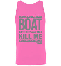 Load image into Gallery viewer, DoTicesShoal Tank Top A Day not on my boat