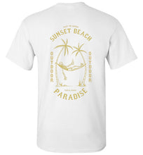 Load image into Gallery viewer, DoTicesShoal Boat Sunset Beach T-Shirt