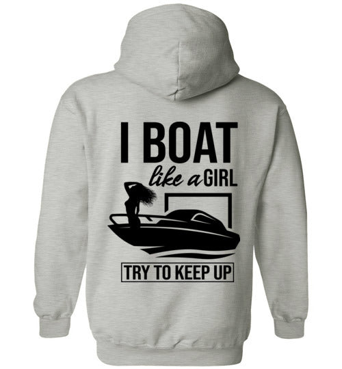 DoTicesShoal Boat Like a Girl Sweatshirt