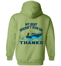 Load image into Gallery viewer, DoTicesShoal Boat Doesn&#39;t Run on Thanks Sweatshirt
