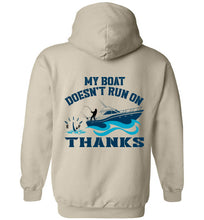Load image into Gallery viewer, DoTicesShoal Boat Doesn&#39;t Run on Thanks Sweatshirt
