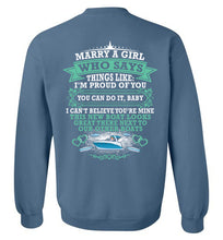 Load image into Gallery viewer, DoTicesShoal Marry a Girl Sweatshirt design
