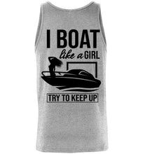 Load image into Gallery viewer, DoTicesShoal Tank Top I boat like a girl
