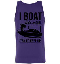 Load image into Gallery viewer, DoTicesShoal Tank Top I boat like a girl
