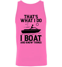 Load image into Gallery viewer, DoTicesShoal Tank Top I boat and know things
